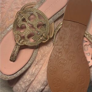 Tory Burch New pink pave knotted Women's Sandals